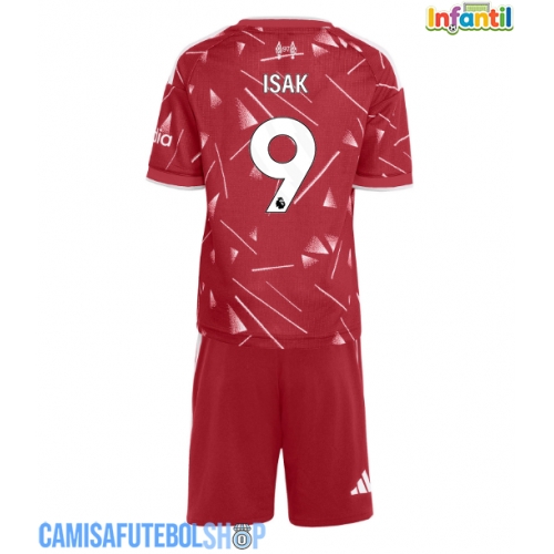 Camisa de time de futebol Liverpool Alexander Isak #9 Replicas 1º Equipamento Infantil 2026-27 Manga Curta (+ Calças curtas)
